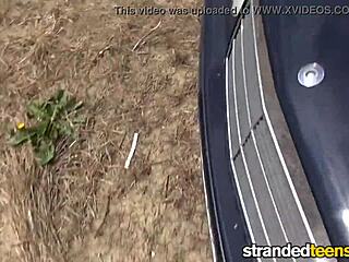 STRANDED TEEN BEATRIX GLOWER GETS CUMSHOT FROM MILF IN HIGH DEFINITION!