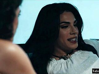 Beautiful SHEMALE FUCKS female in steamy encounter.