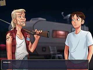 I'm exploring summertime saga episode 130 in this anime cartoon adventure