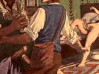 vintage drawings of retro cartoons and antique anime