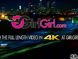 Blonde And Brunette Lesbian Pop Stars Scissor In Lingerie With Big Tits