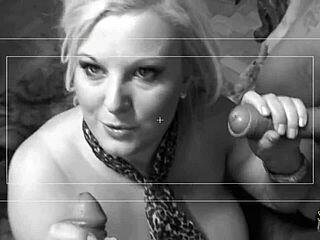 the curvy blonde milf in stockings pleases multiple guys with anal and blowjob. she handles double penetration at the same time.