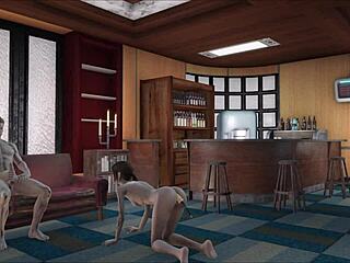 Fallout 4 character sucks with toy in rear