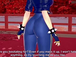 I watch Chun-li from Street Fighter give a blowjob and get fucked in POV fantasy.