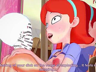 Jessica чука Rick в див 3D фантастичен картон