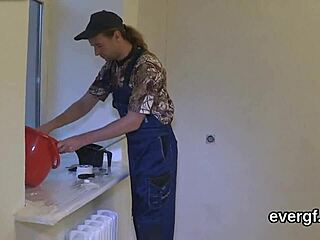 broke dude watches slutty friend bang his ex for cash 💦