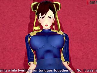 I watch Chun-li from Street Fighter give a blowjob and get fucked in POV fantasy.