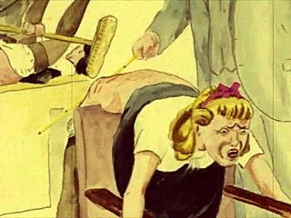 vintage erotic drawing with a retro twist.