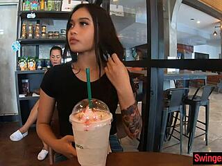 Young Thai Amateur with BIG BUTT Gives Blowjob and Gets Pussy FUCKED Hard.