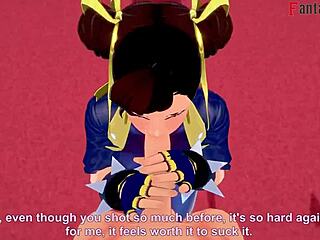 I watch Chun-li from Street Fighter give a blowjob and get fucked in POV fantasy.