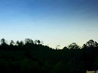 Big-tits teen goes wild with outdoor banging action!