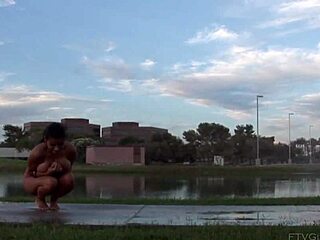 Alexa Loren Gets Sprinkled Nude Outdoors!