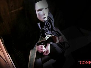 Confessionfiles: Sienna Day deep throats the priest's big cock for a cumshot.