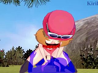 serena and bea saito and the old man having intense sex in pokemon hentai with creampie!