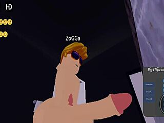 In roblox, two guys explore passionate gay encounters with intense anal action
