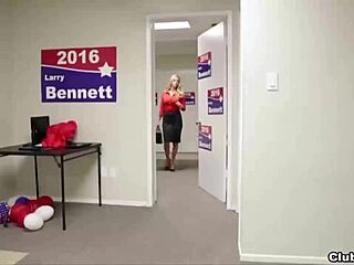 Super hot milf delivers pov handjob to monster cock!