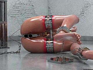 cybercaptain’s 3d bdsm bondage fetish comics are wild