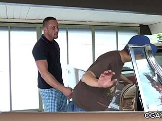 Old Daddy Fucks Young 18+ Gay Boy's Ass With Big Cock