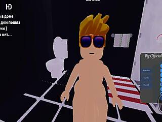 In roblox, two guys explore passionate gay encounters with intense anal action