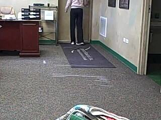 cheating milf sneaks to office for hardcore anal sex session