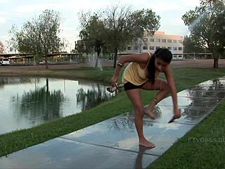 Alexa Loren Gets Sprinkled Nude Outdoors!