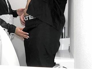 newly dating high school couple gets lost in raw sex at part-time job store.