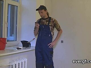 broke dude watches slutty friend bang his ex for cash 💦