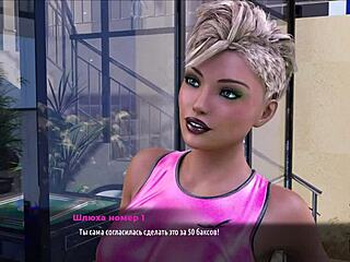 in this 3d anime hentai, two girls give a double blowjob to the fashion business guy in episode 2 scene 44