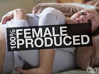 yanks brunette sage humps the couch and cums