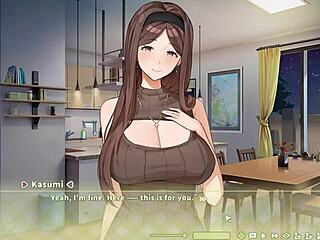 In the summer clover harem game episode three, the blonde nun experiences an intense orgasm during a rough blowjob.