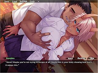 I can't stop cumming with the succubus in this hentai game part 3.