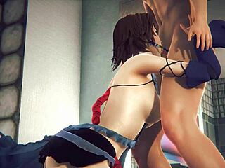 Yuna sucks and gets anal in Final Fantasy