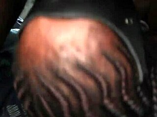 Young African couple goes hard with deepthroat action