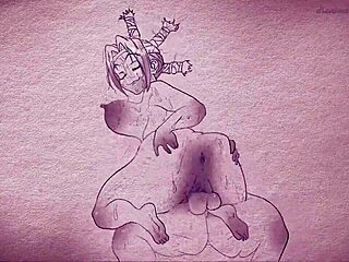 animated hentai hunter x hunter menchi gets wild in 2d sex