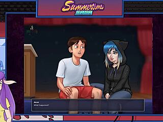 Summertime saga part 16 with blonde and brunette