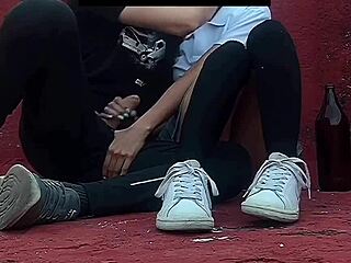 Public Sex Scandal: Mexican Student Caught At School, So Hot!