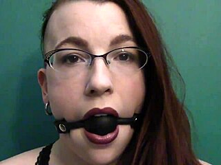 wow, dark lipstick and drooling with intense eye contact