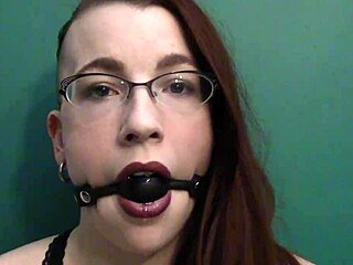 wow, dark lipstick and drooling with intense eye contact