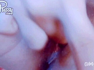 close-up of amateur asian filipina teen girlfriend fingering at home