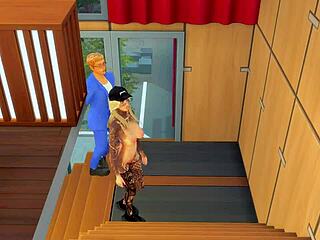 Tattoo slut loves anal sex