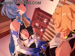 Bell and Ganyu in Genshin Impact