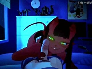 Meru the succubus unleashes intense cartoon hentai seduction in part one