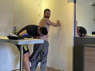 I went to paint the rich guy's house and he fucked me bareback