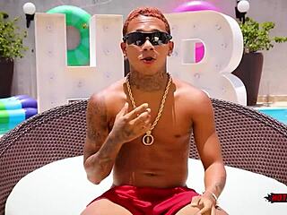 The naughty kitten is fucking the tattooed guy hard