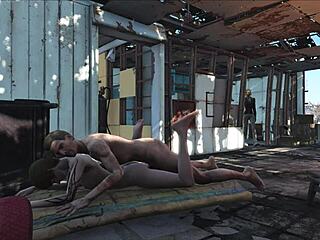 Fo4 sanctuary fuck with brunette in game! 😏