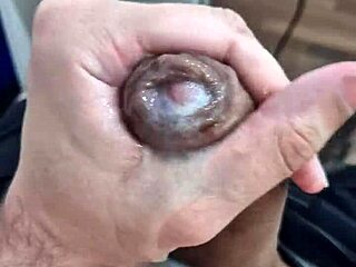 brazilian twink jerks off his big cock