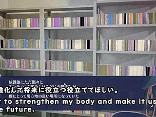shadows have sex in clubroom anime game with subtitles.