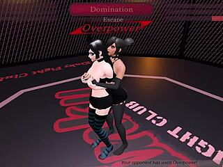 Kinky fight club battle between Gawthicc and Julia in anime