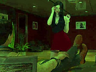 Fashion Employee Teases Boss with Ass in Hentai Game