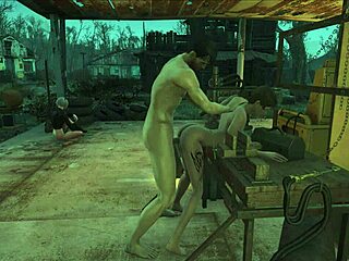 Fo4 sanctuary fuck with brunette in game! 😏